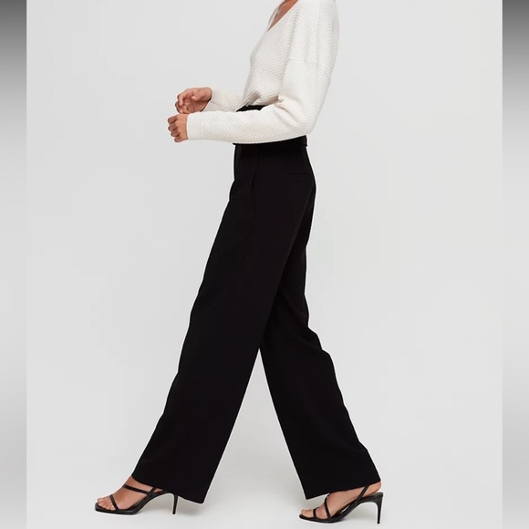 Aritzia Babaton Jermaine Pants Made with Japanese Fabric in Black Size 4 - Picture 15 of 16